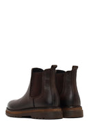 Male Brown Leather Chelsea Boots | Derimod