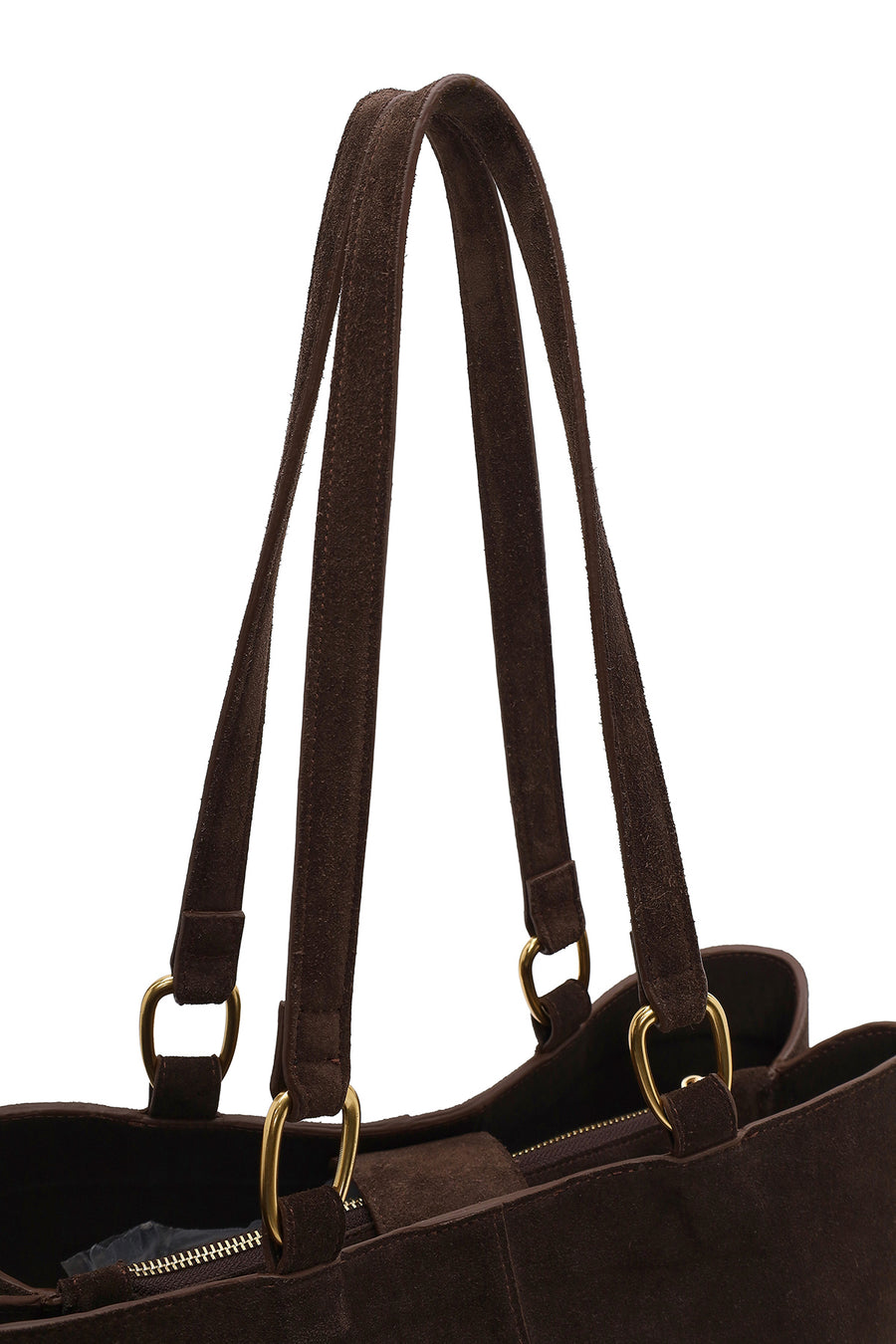 Woman Brown Suede Casual Bag