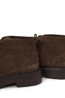 Male Mink Lace-Up Thick-Soled Suede Casual Boots | Derimod