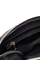Women's Black Long Strap Patterned Crossbody Bag | Derimod