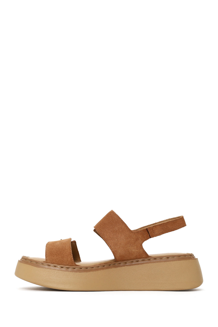 Woman Powder Thick-Soled Suede Comfort Sandal