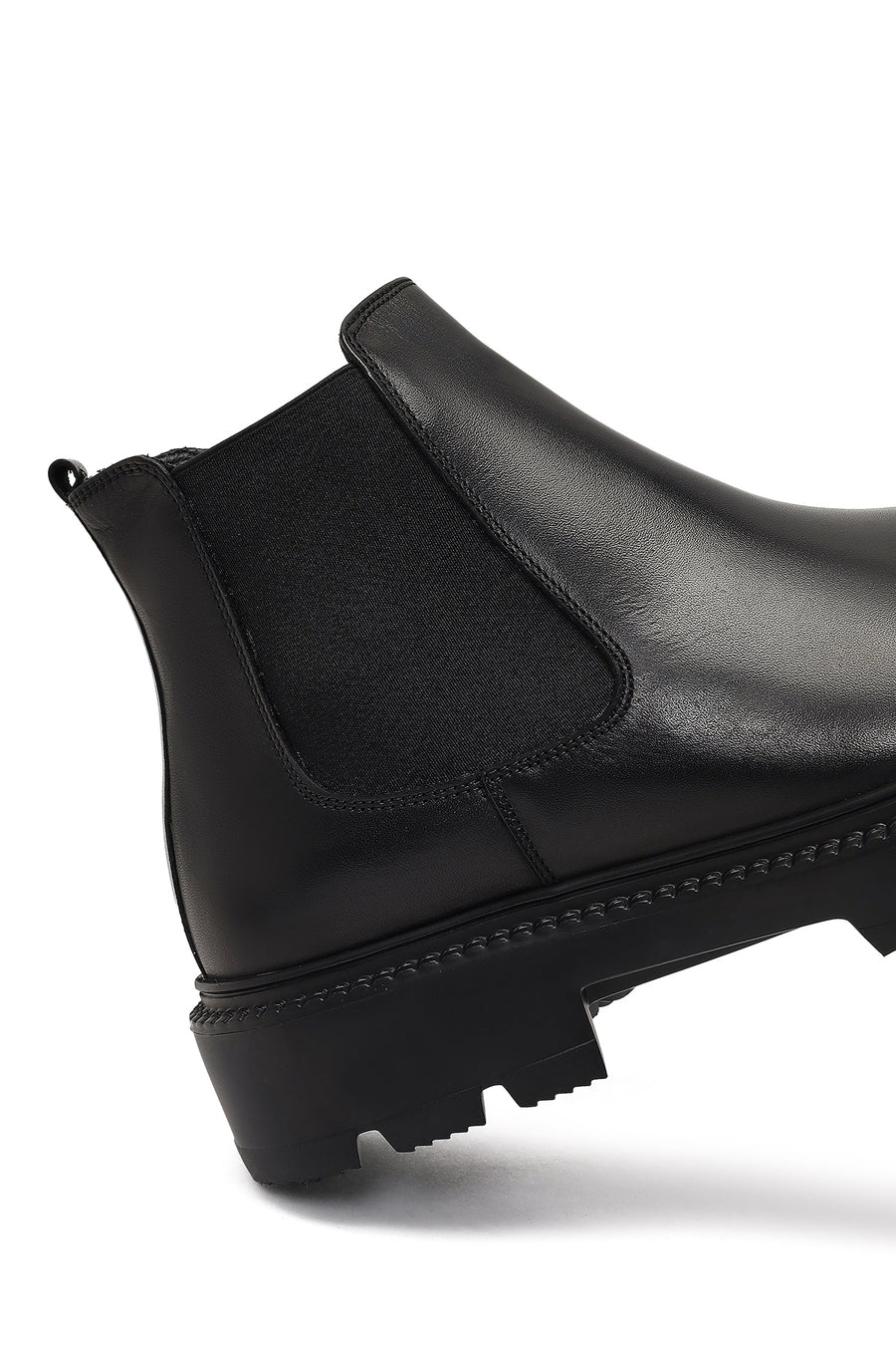 Men's Black Leather Chelsea Boot