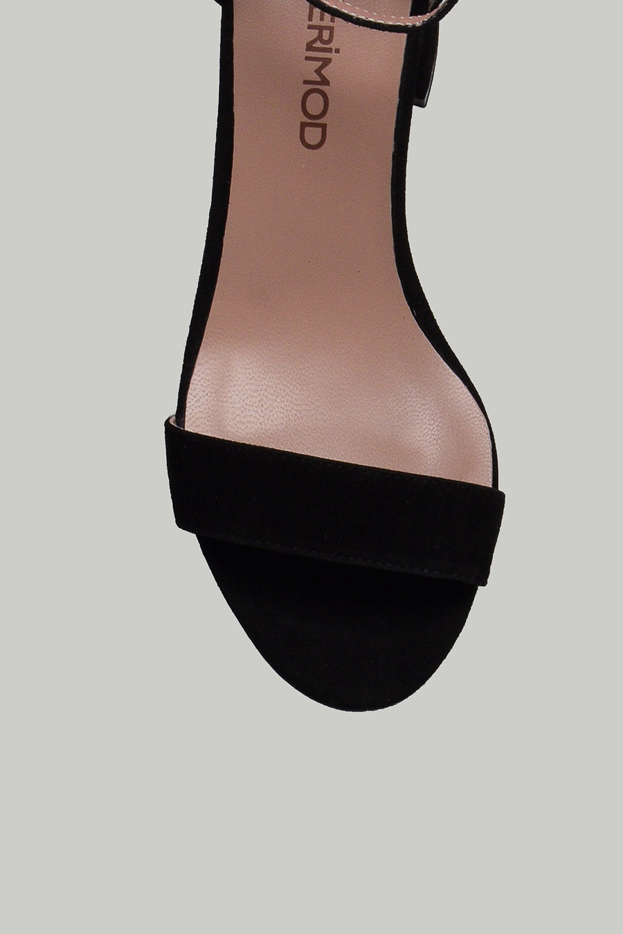 Suede Ankle Strap Women's Leather Heeled Sandals