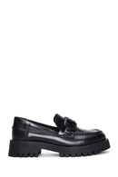 Women's Leather Chain Loafer | Derimod
