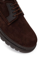 Male Brown Lace-up Suede Casual Shoes | Derimod