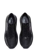 Men's Black Leather Sneaker | Derimod