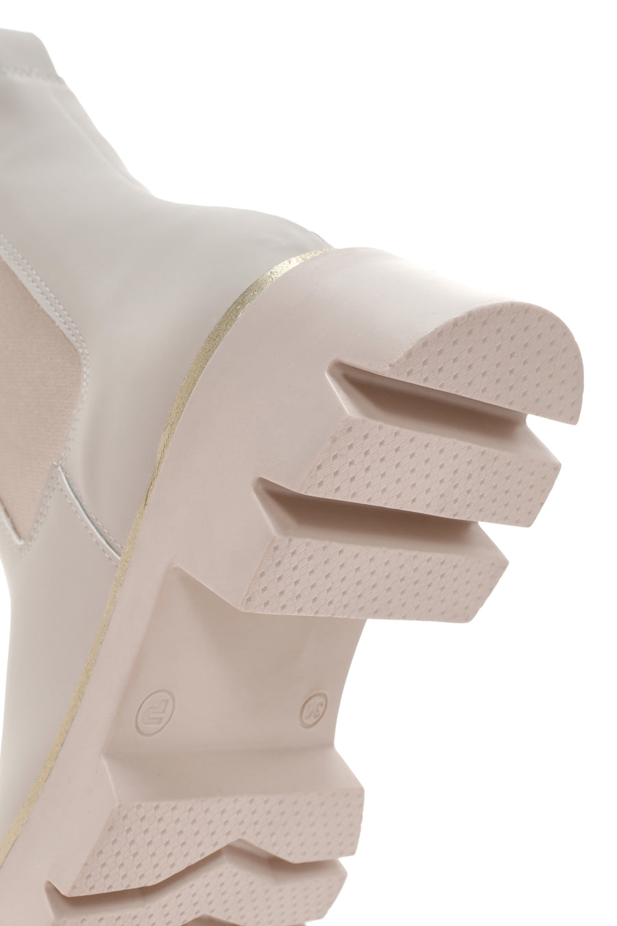 Women's Beige Thick Soled Chelsea Boots