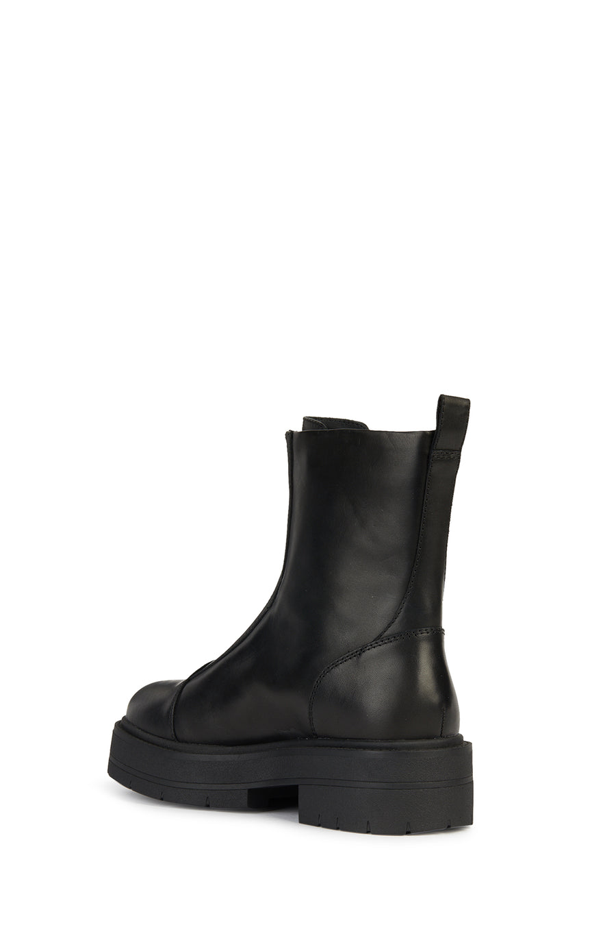 Geox Women's Black Spherica Ec7 Zippered Leather Boots