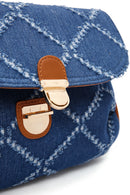 Women's Blue Long Strap Jean Fabric Shoulder Bag | Derimod