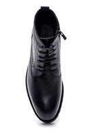 Men's Leather Zippered Boots | Derimod