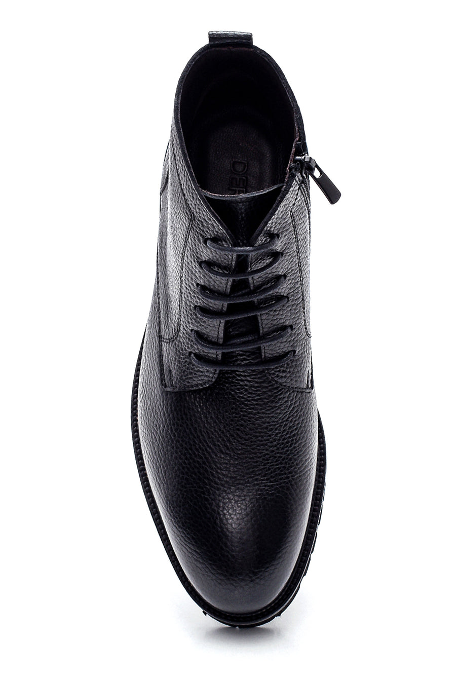 Men's Leather Zippered Boots