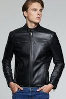 Sandro Men's Leather Jacket | Derimod