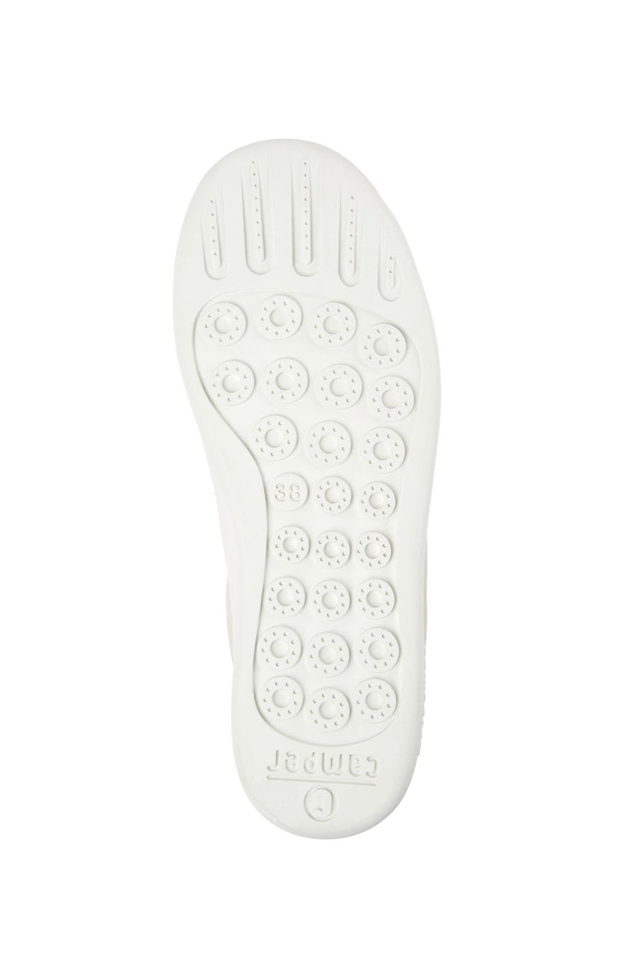 Camper Women's White Peu Touring Lace-up Leather Sneaker