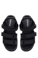 Men's Black Fabric Sandals | Derimod