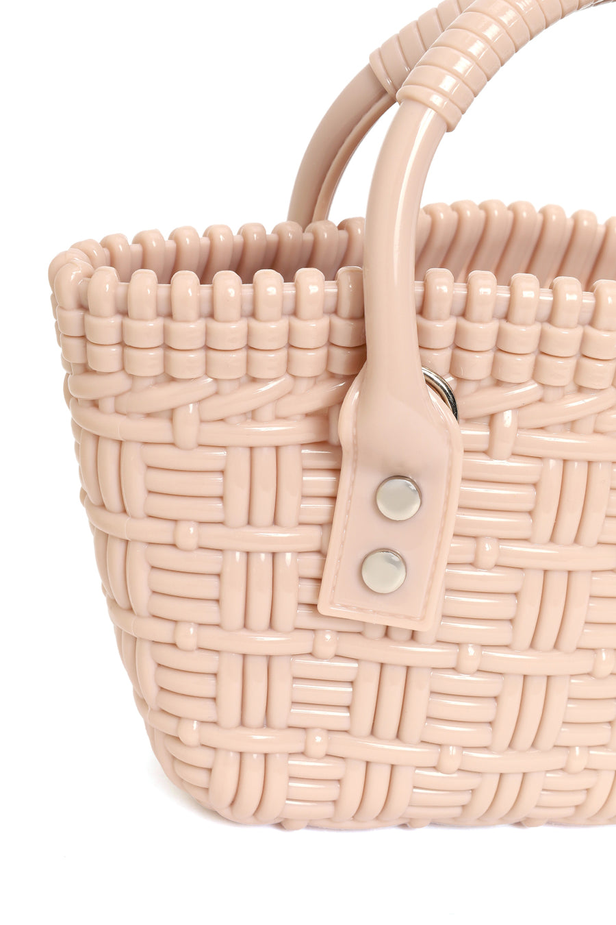 Women's Beige Long Strap Mini Jelly Handbag