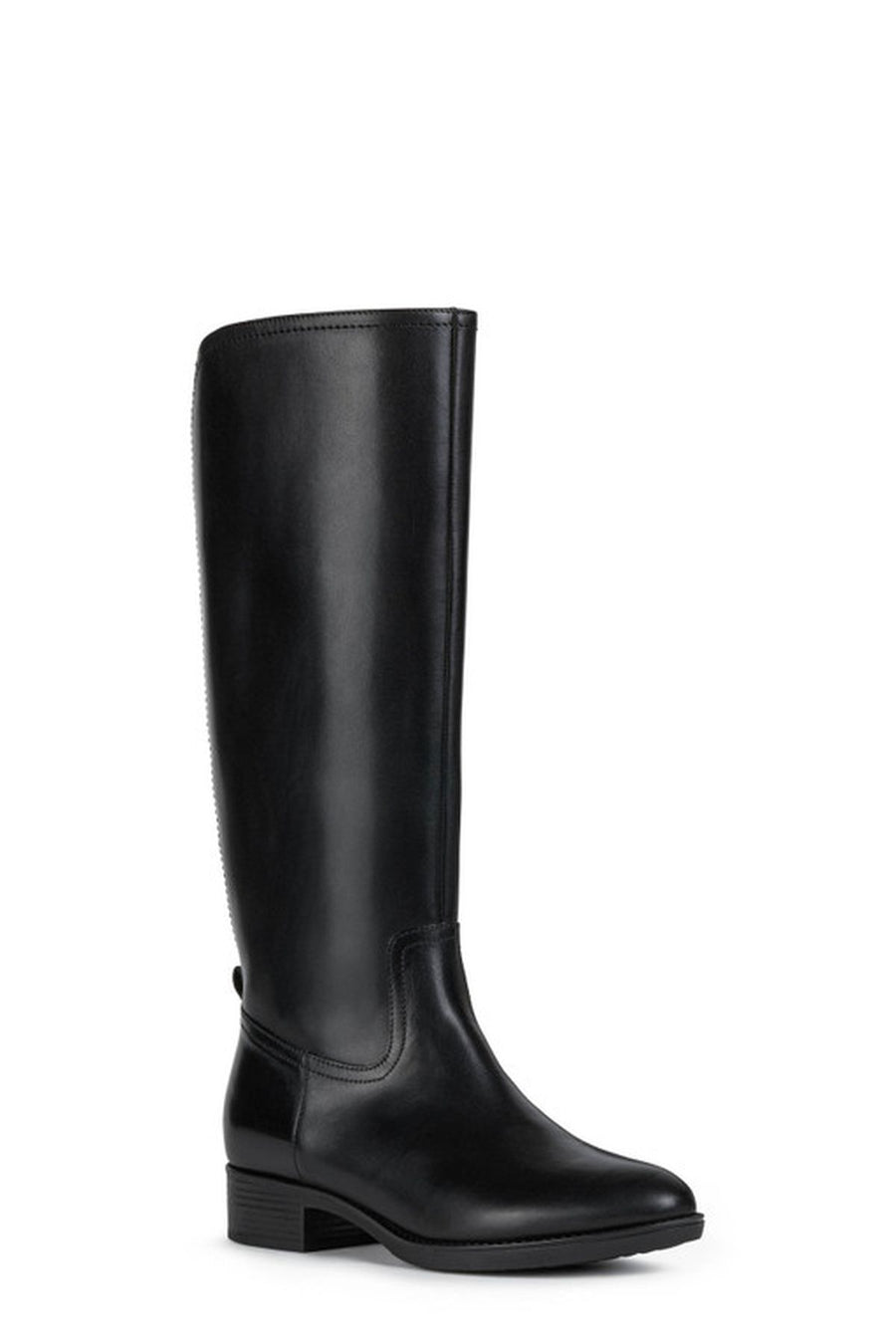 Geox Women's Black Felicity Leather Zippered Boots