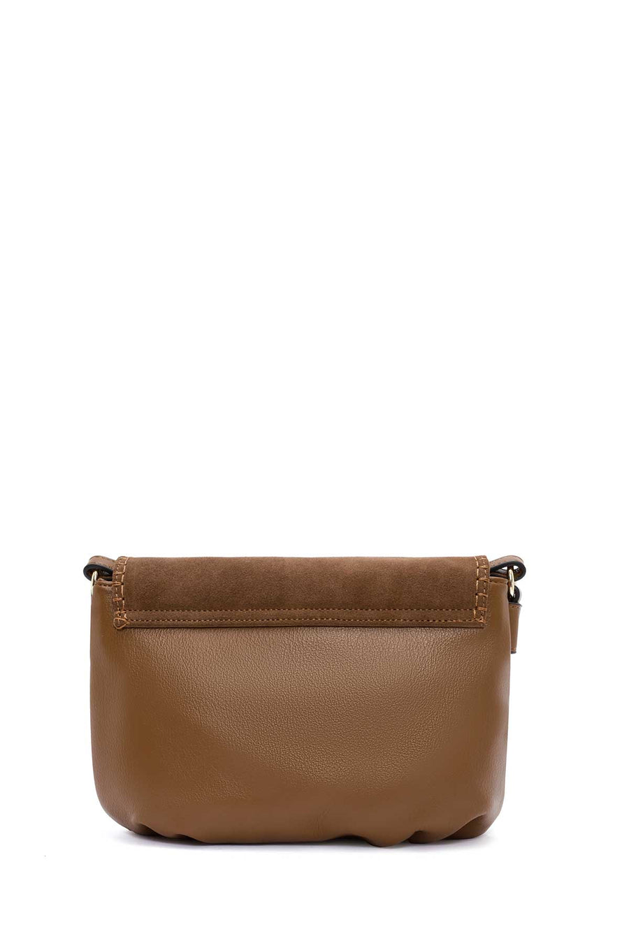 Women's Tan Long Strap Crossbody Bag