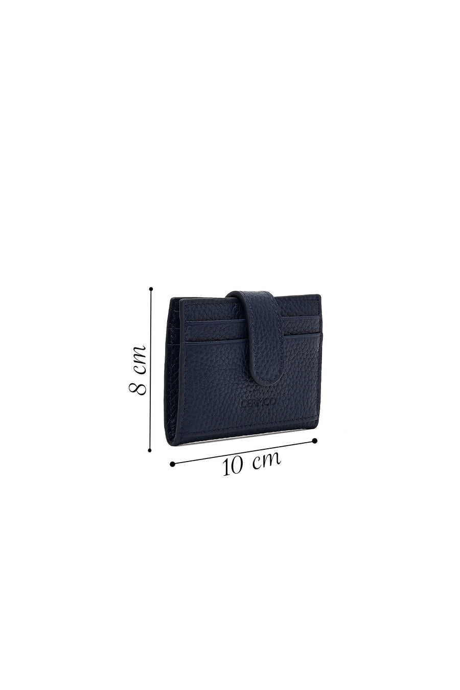 Men's Navy Blue Leather Card Holder