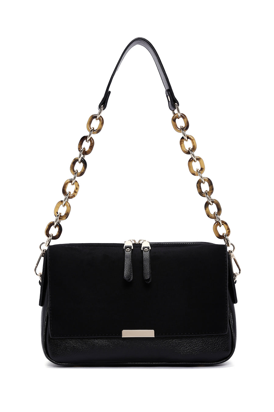 Women's Black Long Strap Crossbody Bag