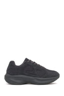 Male Gray Lace-Up Thick-Soled Fabric Sneaker | Derimod