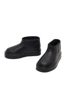 Women's Black Furry Teddy Boots | Derimod