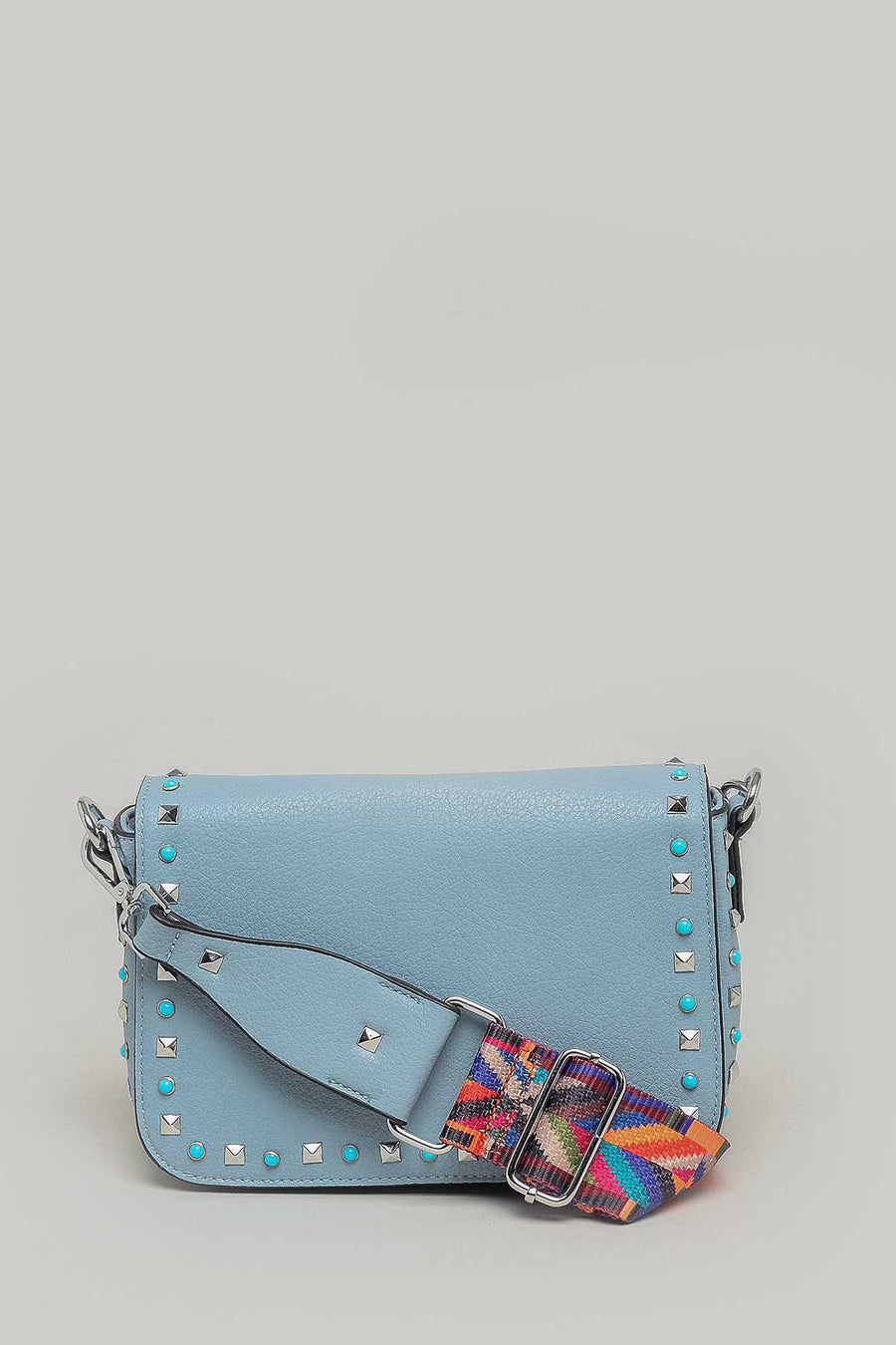 Women's Shoulder Bag with Staple Detail