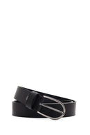 Male Black Leather Belt | Derimod