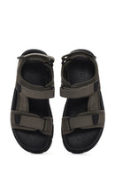 Geox Men's Green Xand 2s Fabric Sandals | Derimod