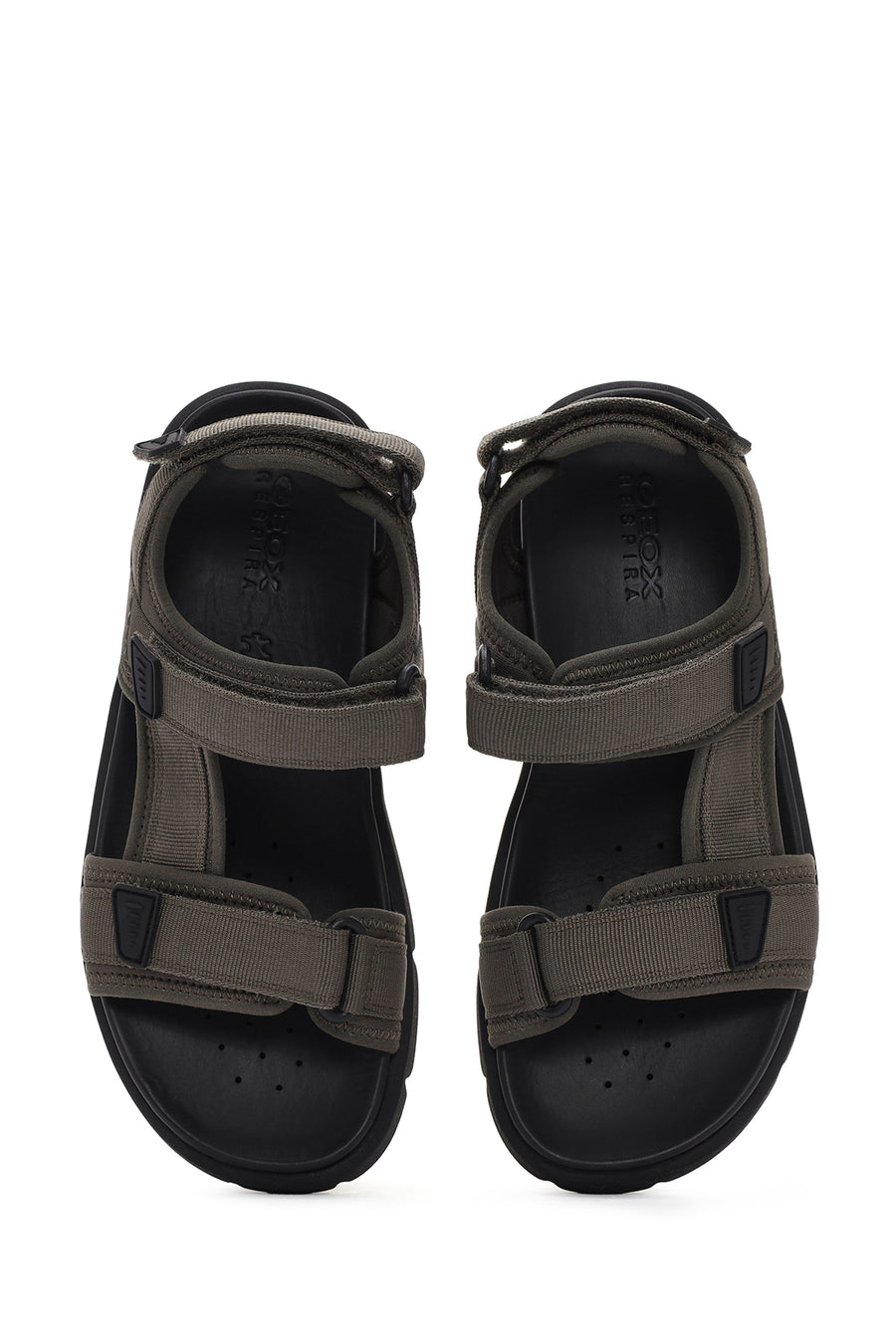 Geox Men's Green Xand 2s Fabric Sandals