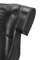 Women's Black Leather Chelsea Boots | Derimod