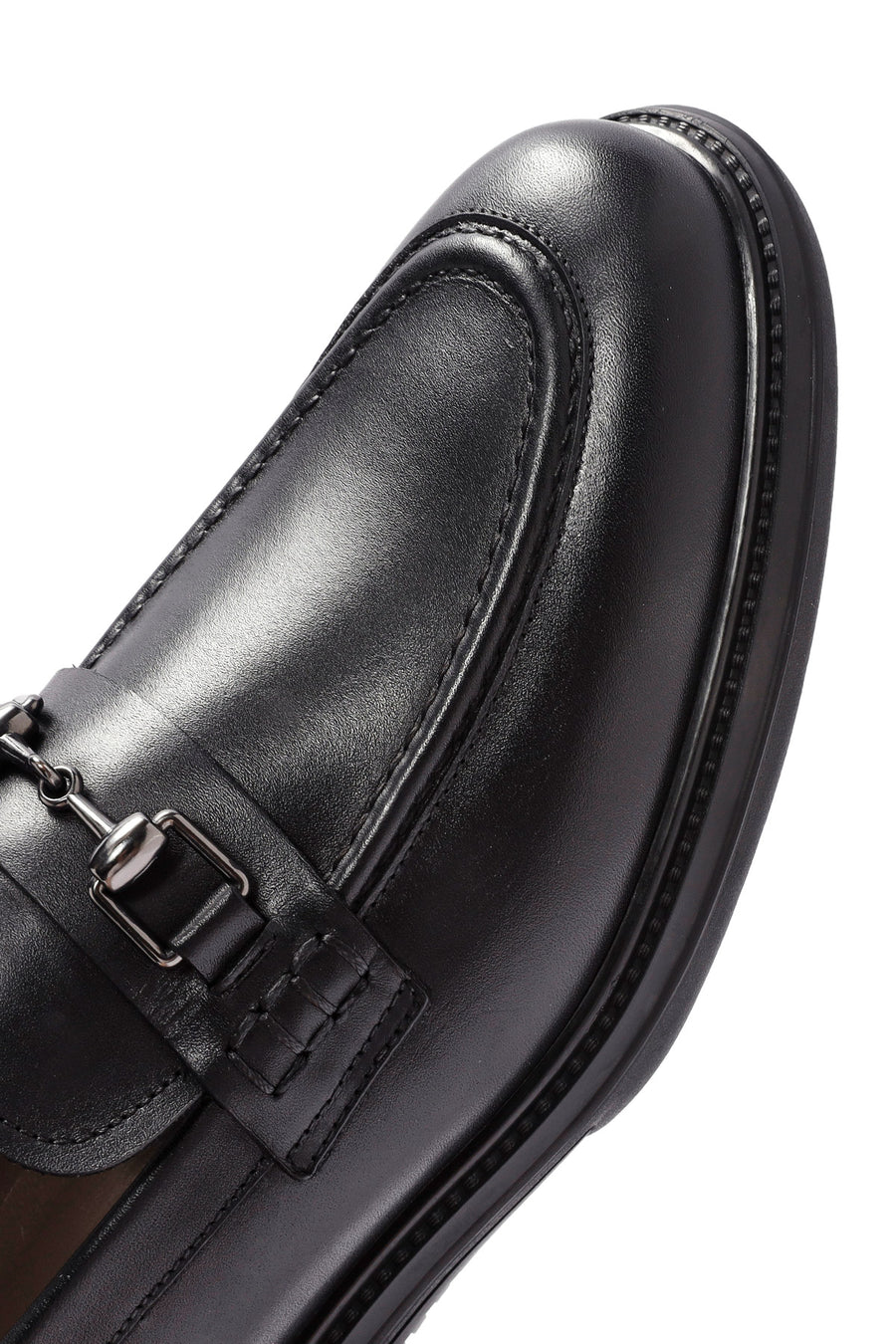 Erkek Siyah Deri Casual Loafer