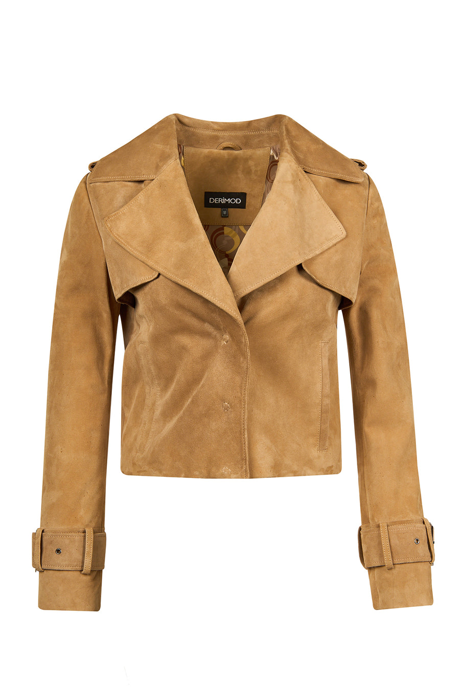 Portofino Woman Camel Suede Leather Jacket