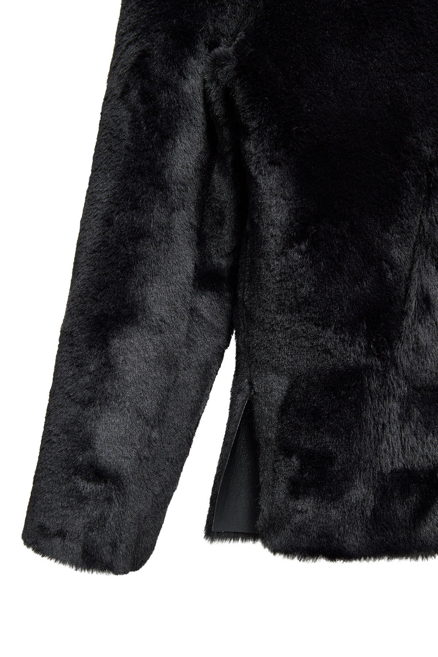 Gardena Women's Black Double-Sided Teddy Coat