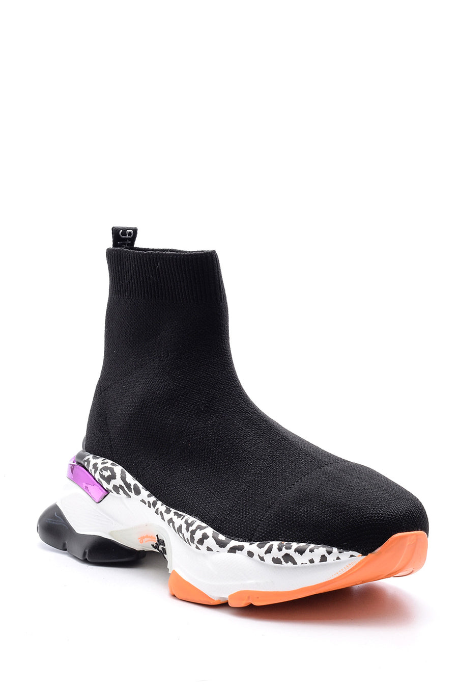 Women's Leopard Detailed Socks Boots