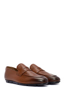 Erkek Taba Deri Loafer | Derimod