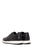 Male Black Lace-Up Leather Sneaker | Derimod
