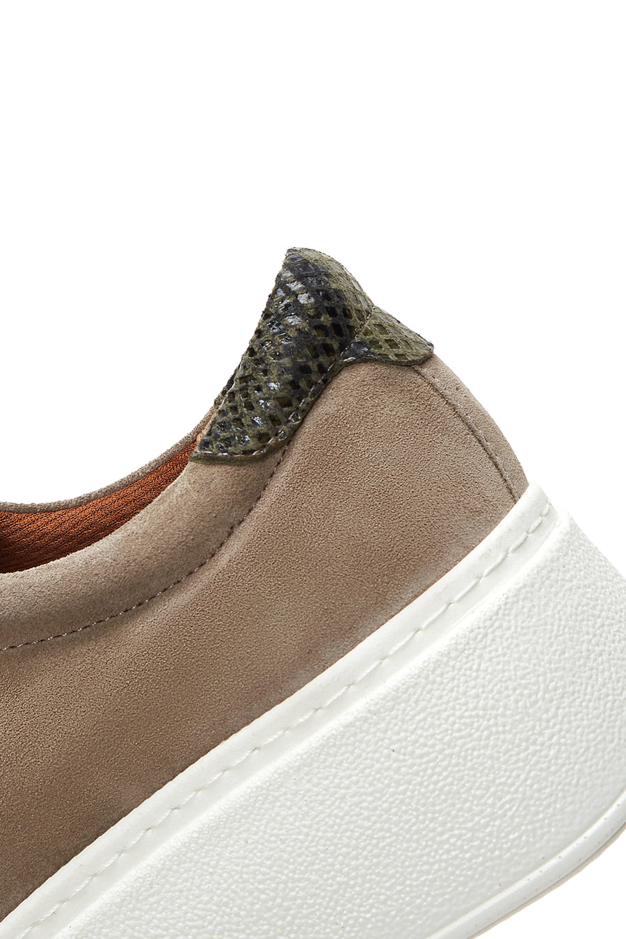 Women's Mink Suede Leather Thick Soled Sneaker
