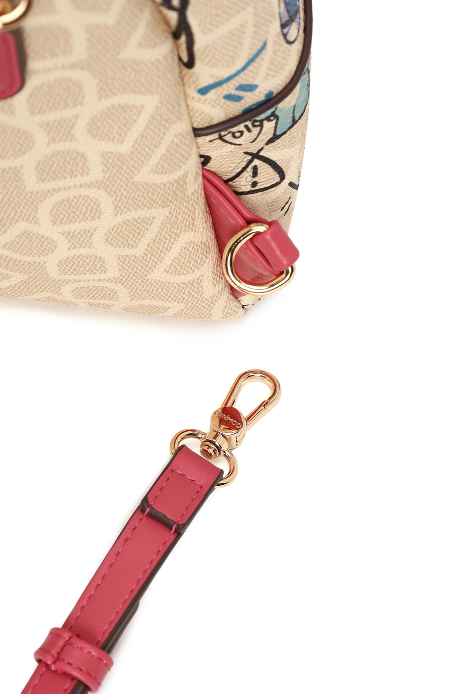 Woman Multicolored Printed Backpack