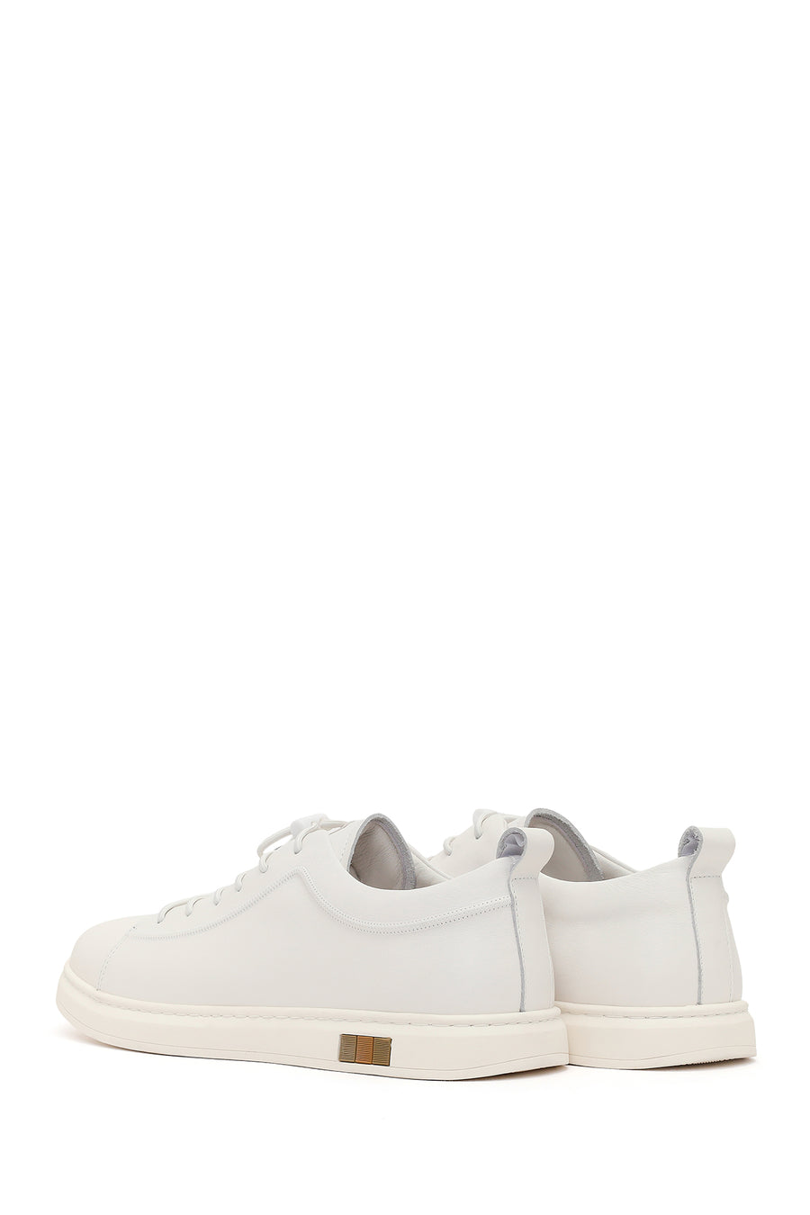Erkek Beyaz Deri Sneaker