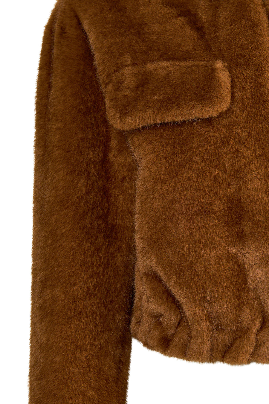 Arosa Kadın Camel Kapüşonlu Oversize Teddy Mont