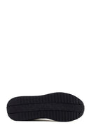 Alberto Guardiani Men's Navy Blue Gray Winner Thick Soled Leather Sneaker | Derimod