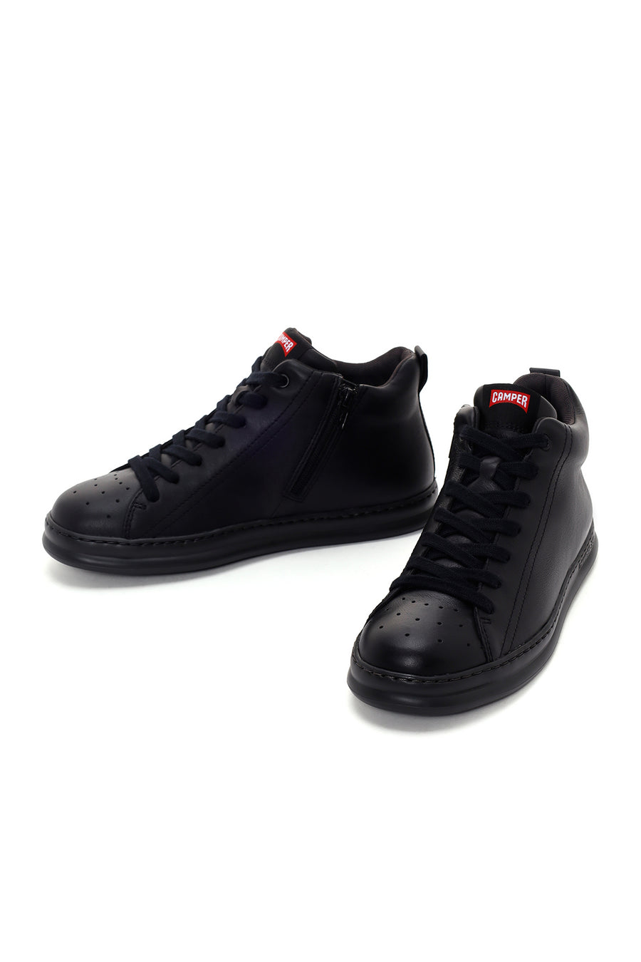Camper Men's Black Runner Four Leather Sports Boots