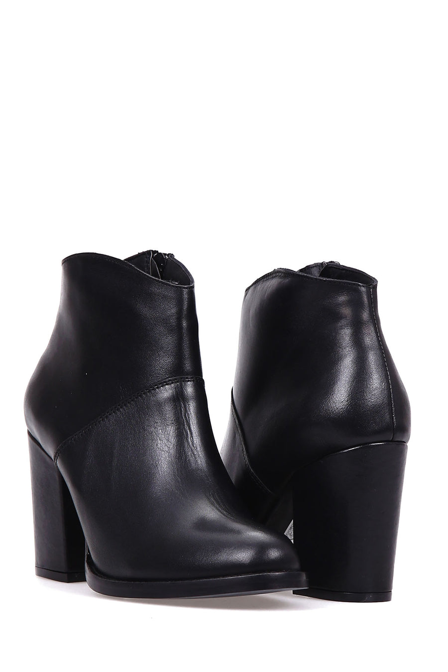 Women's Heeled Leather Boots