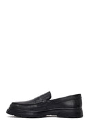 Men's Black Leather Loafer | Derimod