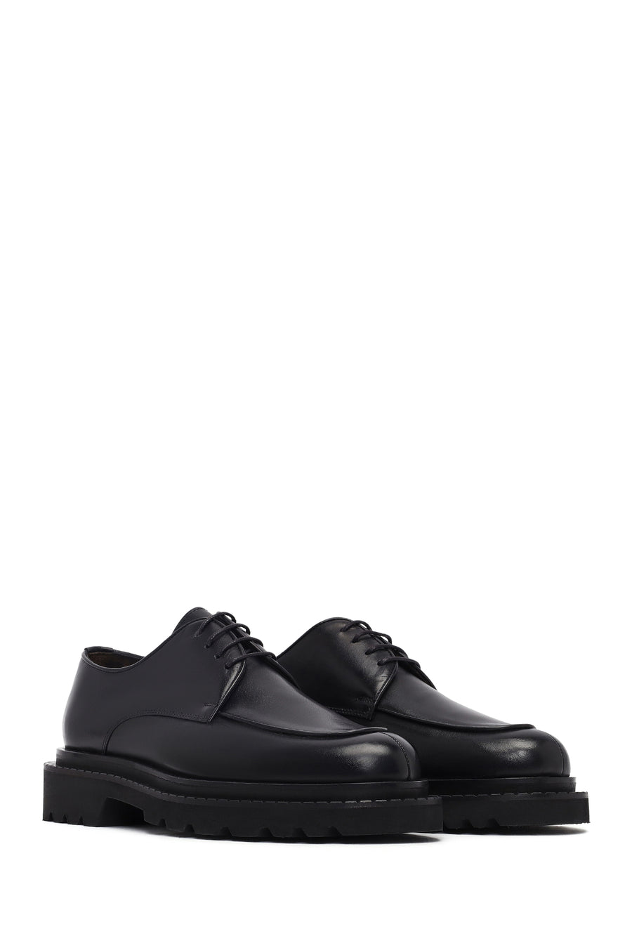 Men's Black Lace Up Leather Casual Shoes