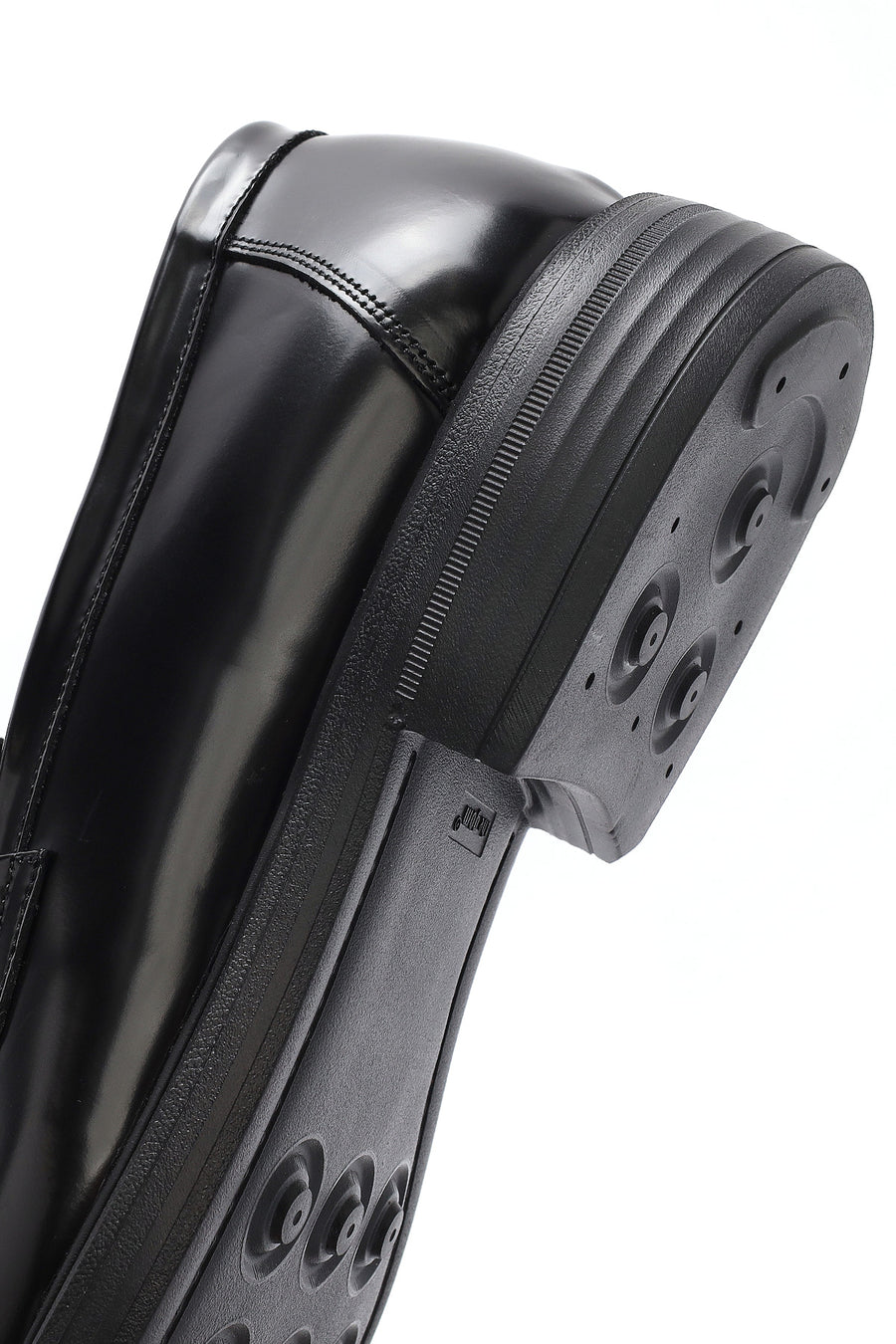Men's Black Leather Casual Loafer