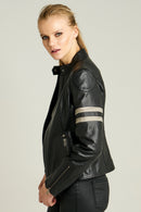 Stop Women's Leather Jacket | Derimod
