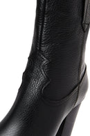 Women's Leather Heeled Cowboy Boots | Derimod