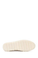 Woman Beige Lace-up Suede Comfort Shoes | Derimod
