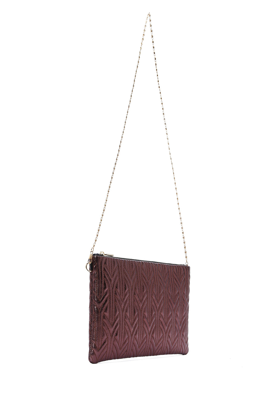 Women's Copper Quilted Portfolio Bag